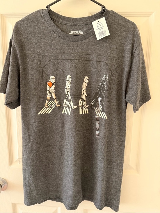 Star Wars Other - Star Wars Charcoal Gray Graphic Tee with Stormtrooper & Vader Art